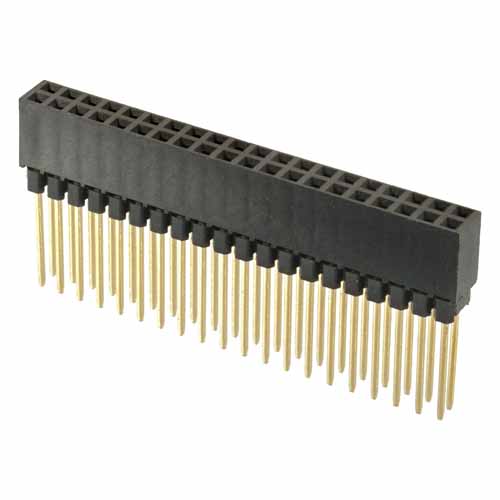 M20-6102045 - 20+20 Pos. Female DIL Vertical Stackthrough Conn.
