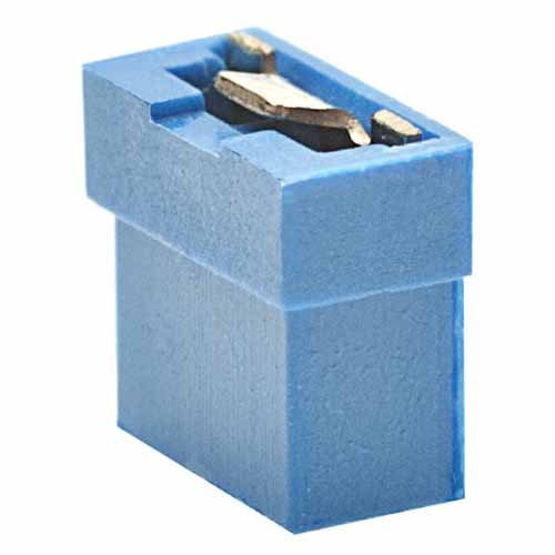 M22F1910005 - 2 Pos. Female Jumper Socket, Open Shunt, Blue (Farnell)