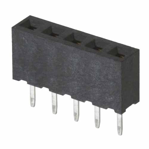 M22-7130542 - 5 Pos. Female SIL Vertical Throughboard Conn.