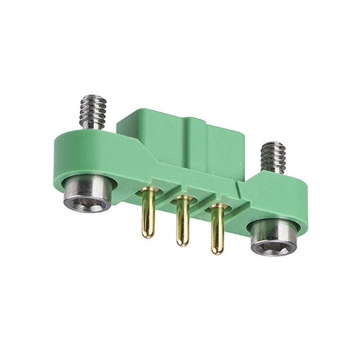 M300-FV10345F2 - 3 Pos. Female SIL Vertical Throughboard Conn. Jackscrews