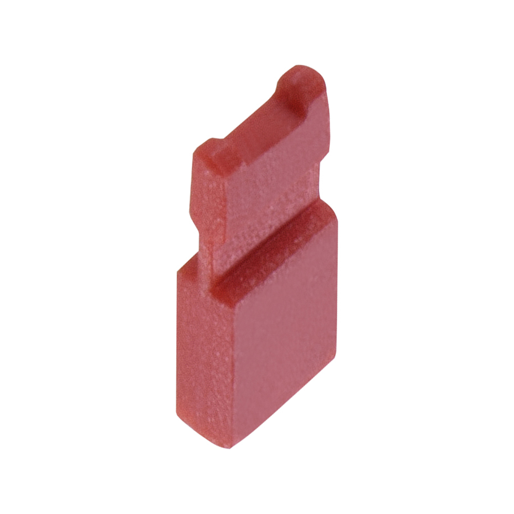 M50-2020005 - 2 Pos. Female Jumper Socket, Handle Shunt, Red