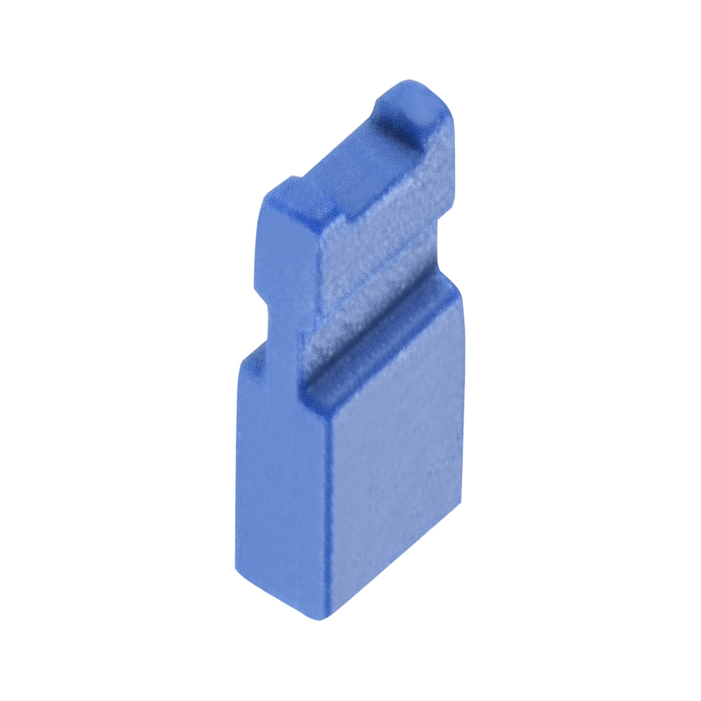 M50-2030005 - 2 Pos. Female Jumper Socket, Handle Shunt, Blue