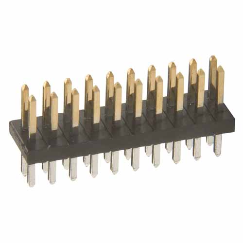 M50-3501442 - 14+14 Pos. Male DIL Vertical Throughboard Conn.