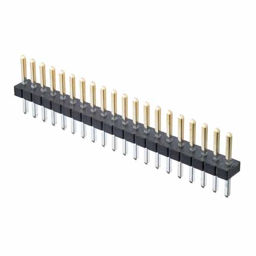 M50-3532042 - 20 Pos. Male SIL Vertical Throughboard Conn.