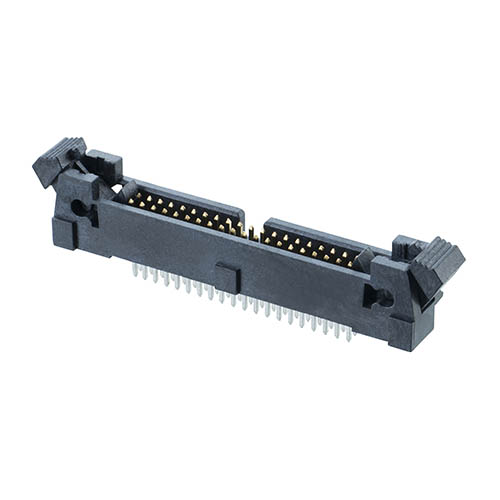 M50-3552042 - 20+20 Pos. Male DIL Vertical Throughboard Conn. with Ejector