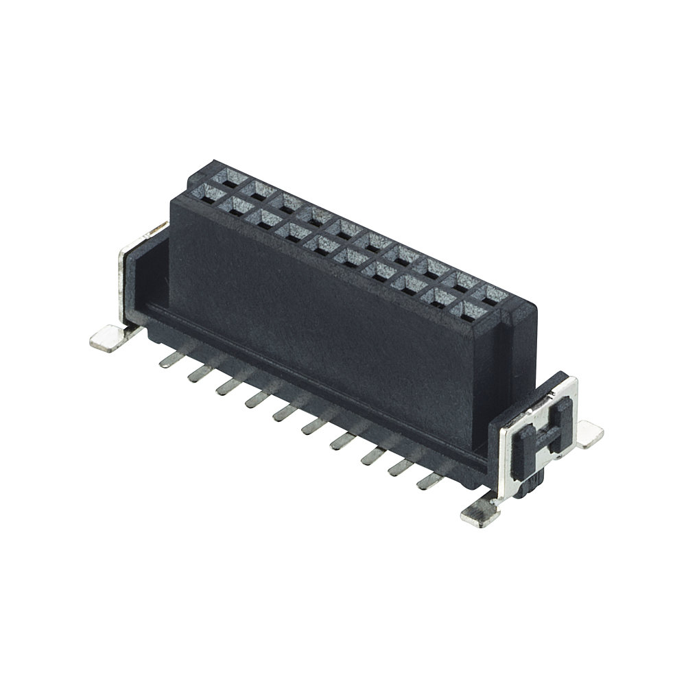 M55-6002042R - 10+10 Pos. Female DIL Vertical SMT Conn. (T+R)