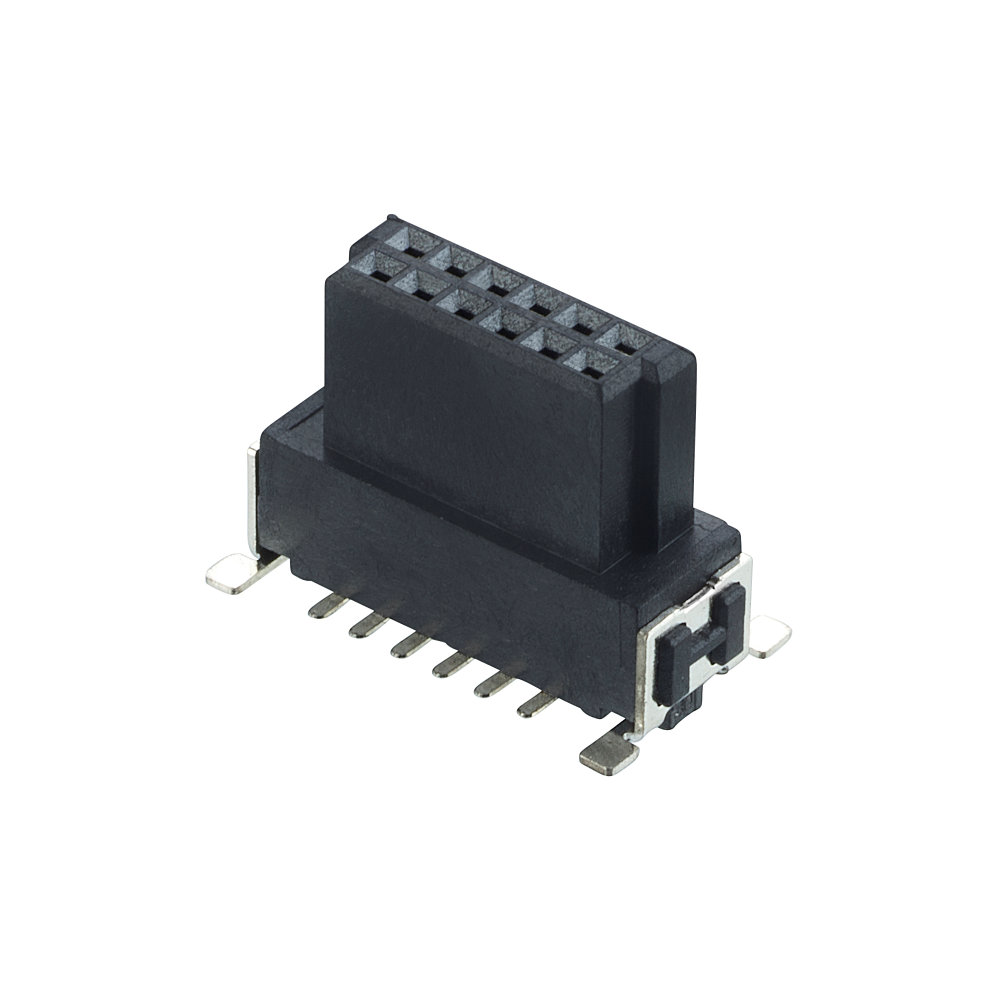 M55-6011242R - 6+6 Pos. Female DIL Vertical SMT Conn. (T+R)