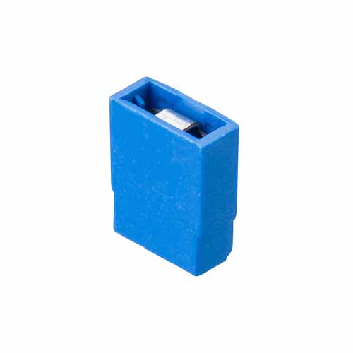 M7571-46 - 2 Pos. Female Jumper Socket, Open Shunt, Blue