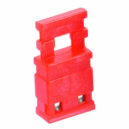 M7685-46 - 2 Pos. Female Jumper Socket, Handle Shunt, Red