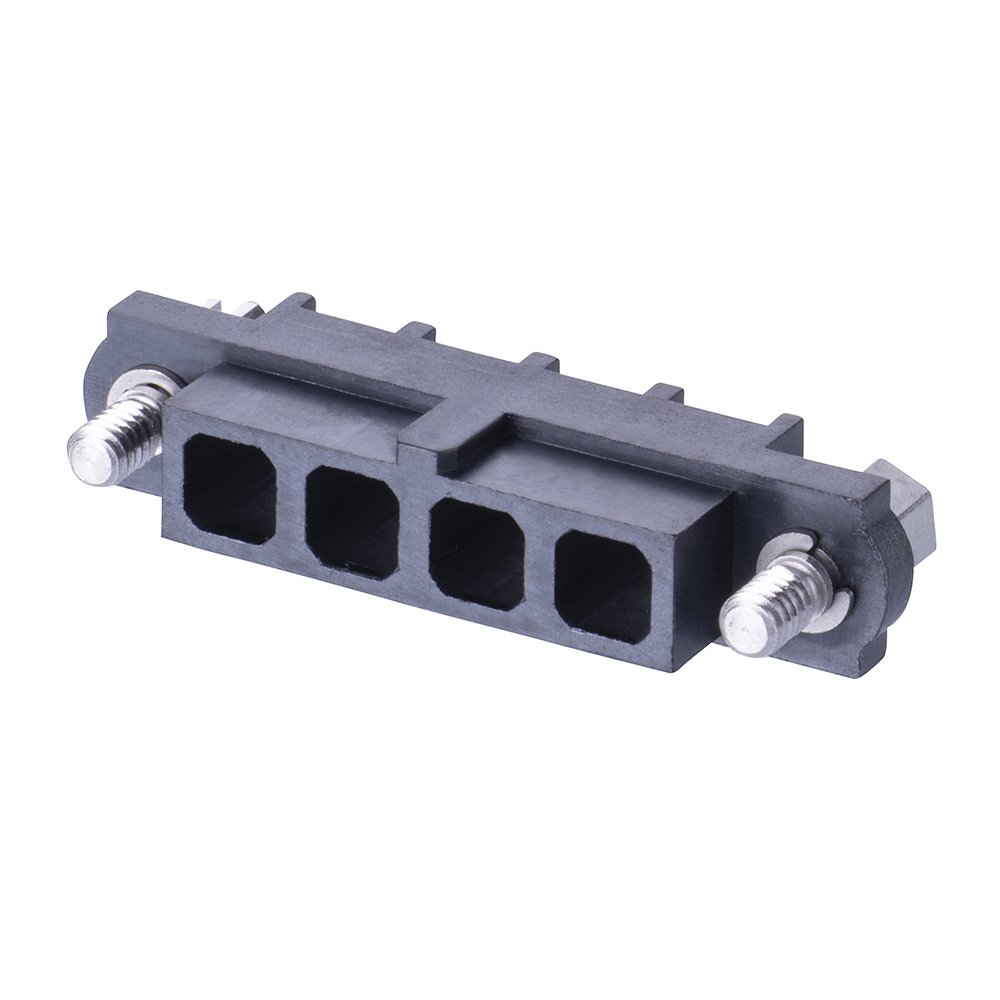 M80-263F104-00-00 - 4 Pos. Female SIL Cable Housing, Jackscrews