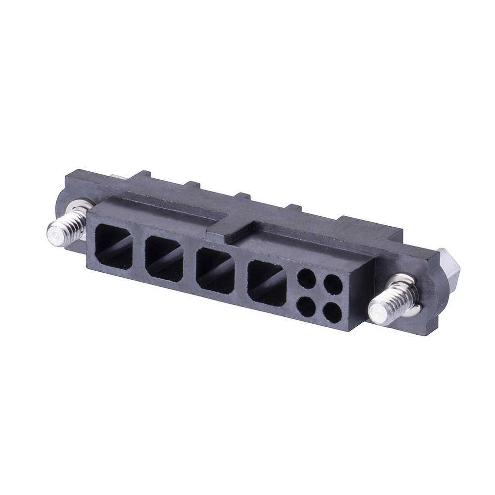 M80-263F104-04-00 - 4+4 Pos. Female Cable Housing, Jackscrews