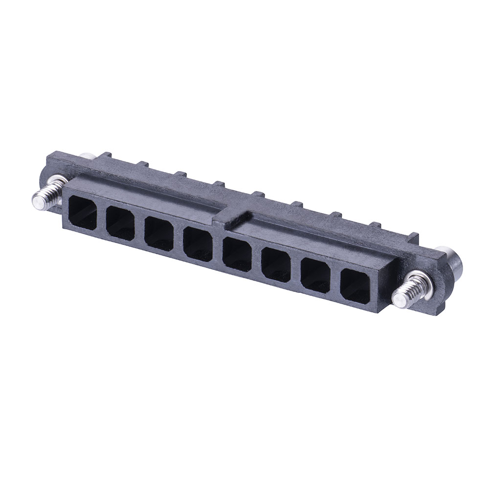 M80-263F208-00-00 - 8 Pos. Female SIL Cable Housing, Jackscrews