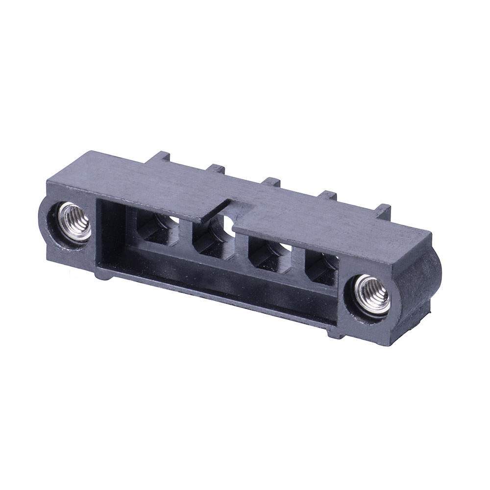 M80-273M104-00-00 - 4 Pos. Male SIL Cable Housing, Jackscrews