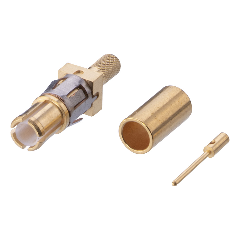 M80-315 - Male RG178 Straight Crimp Coax Contact