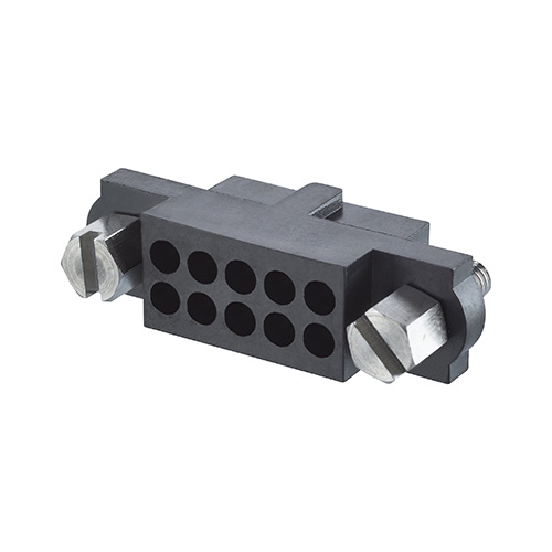 M80-4131898 - 9+9 Pos. Female DIL Cable Housing, Jackscrews