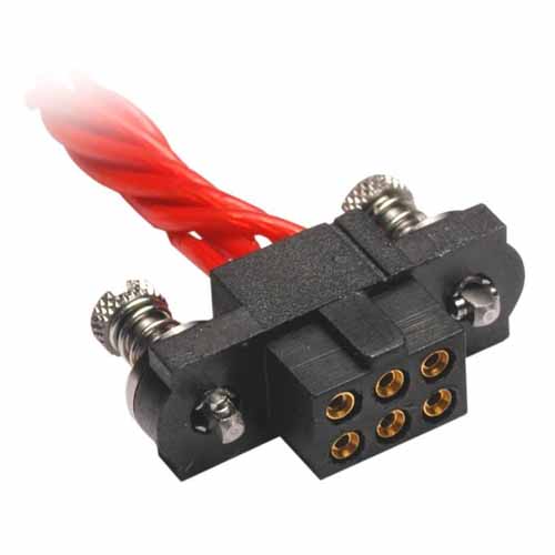 M80-4C15005FC - 25+25 Pos. Female DIL 24-28AWG Cable Conn. Kit, 101Lok