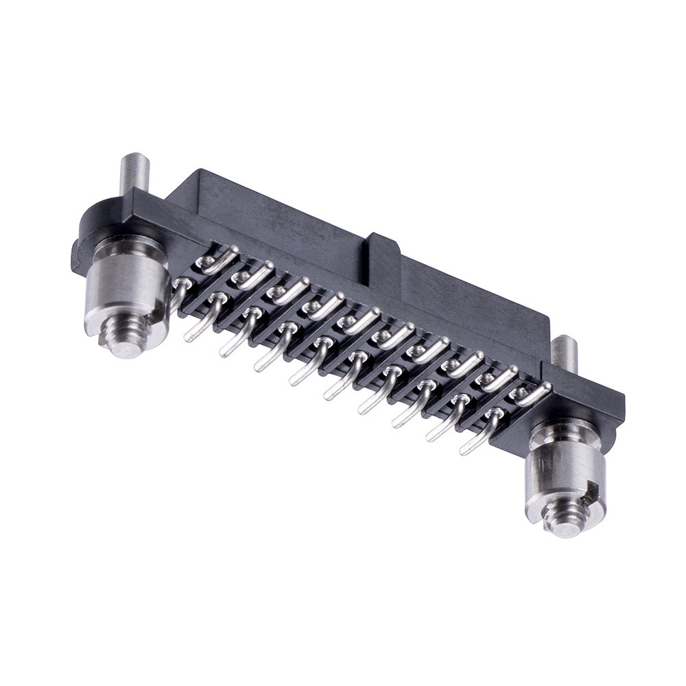 M80-4S12042F3 - 10+10 Pos. Female DIL Vertical SMT Conn. Guide Pin