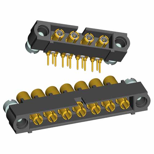 M80-5000000MA-02-318-00-000 - 2 Pos. Male SIL RG178 Cable Conn. Kit, Reverse Fix