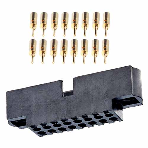 M80-5701205 - 6+6 Pos. Male DIL 22 AWG Cable Conn. Kit, No Jackscrews