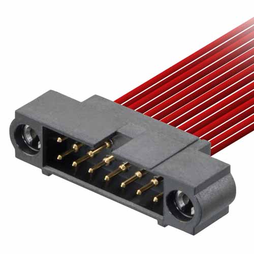 M80-5C10405MC - 2+2 Pos. Male DIL 24-28AWG Cable Conn. Kit, 101Lok