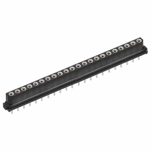 M80-8402242 - 22 Pos. Female SIL Vertical Throughboard Conn. for Latches