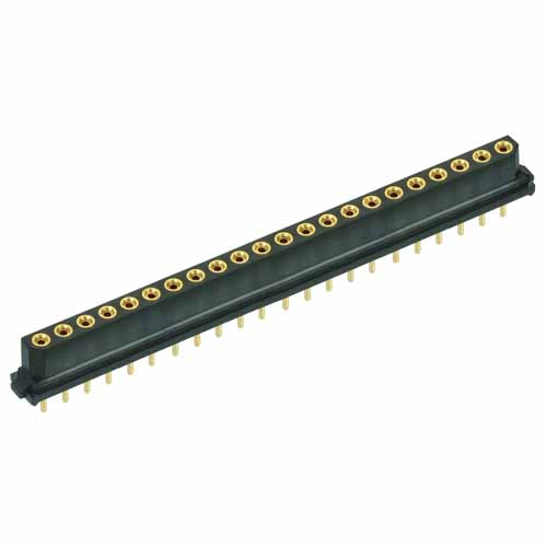 M80-8402245 - 22 Pos. Female SIL Vertical Throughboard Conn. for Latches