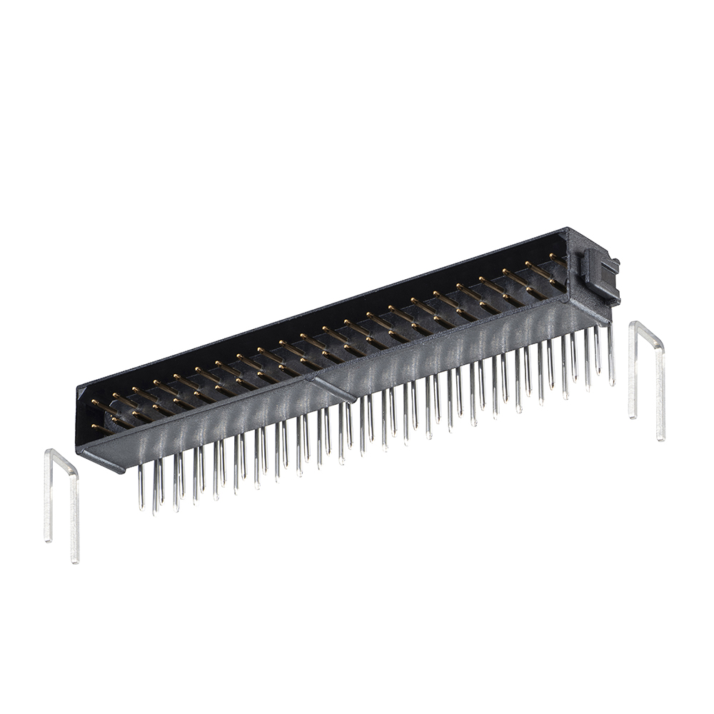 M80-8414442 - 22+22 Pos. Male DIL Horizontal Throughboard Conn. No Latches
