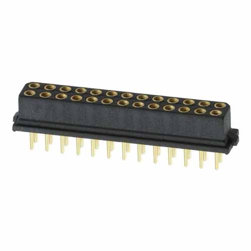 M80-8872605 - 13+13 Pos. Female DIL Vertical Throughboard Conn. for Latches