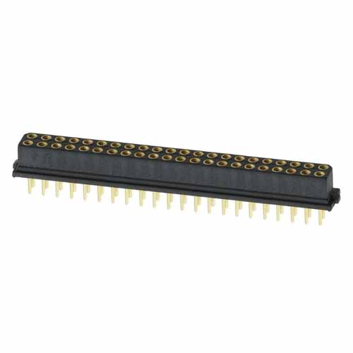 M80-8874405 - 22+22 Pos. Female DIL Vertical Throughboard Conn. for Latches