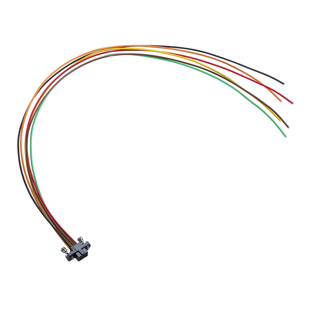 M80-FB10668FC-XXXXL - 3+3 Pos. Female T-Contact DIL 22AWG Cable Assembly, single-end, 101Lok