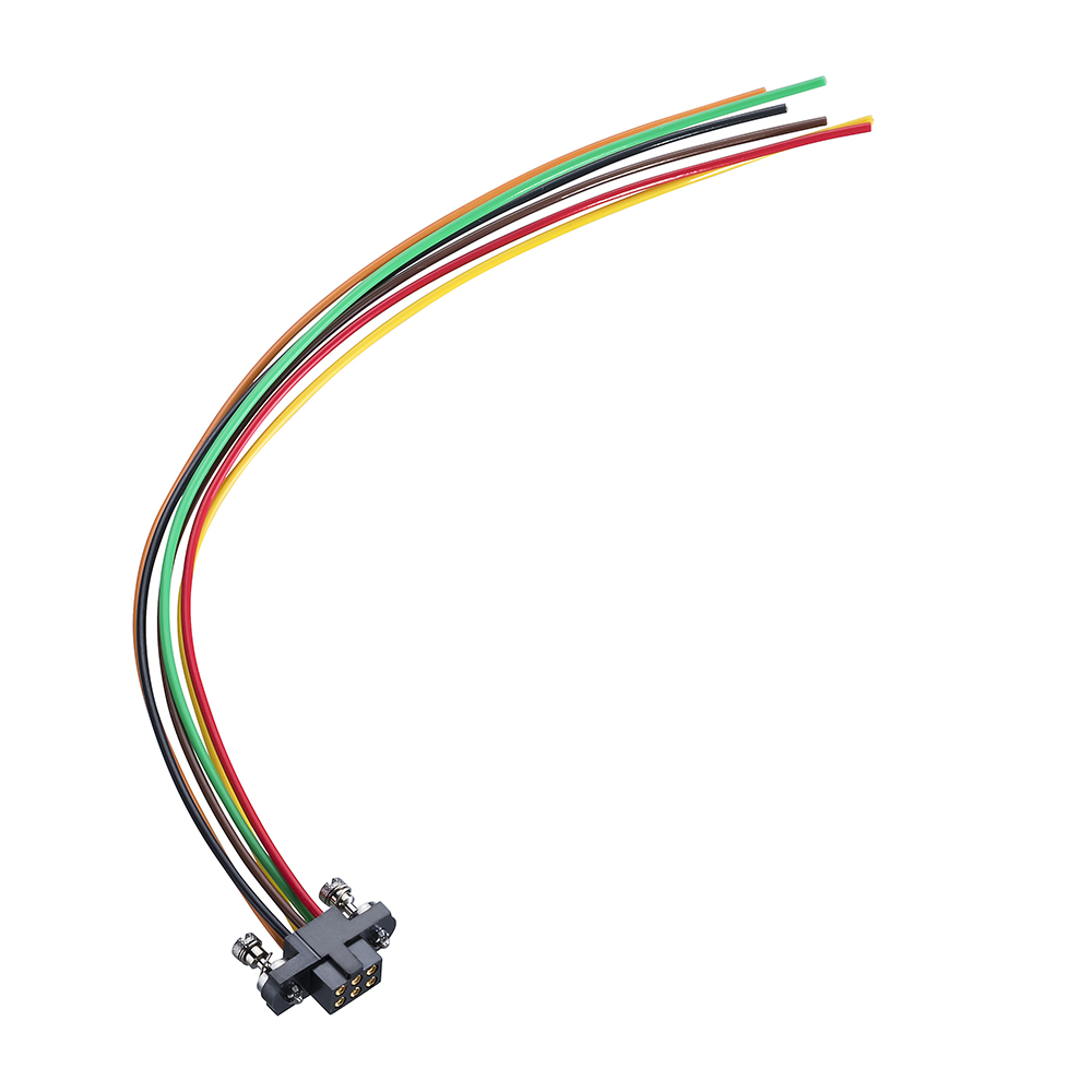 M80-FC10668FC-XXXXL - 3+3 Pos. Female DIL 22AWG Cable Assembly, single-end, 101Lok