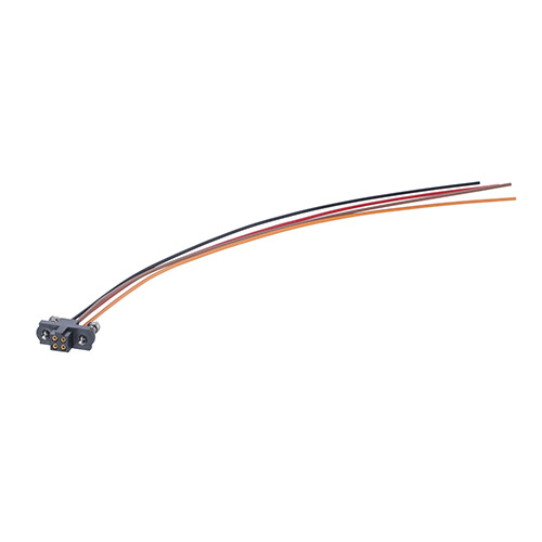 M80-FC20468FC-0150L - 2+2 Pos. Female DIL 24AWG Cable Assembly, 150mm, single-end, 101Lok