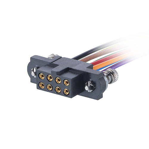 M80-FC50668FC-XXXXL - 3+3 Pos. Female DIL 30 AWG Cable Assembly, single-end, 101Lok