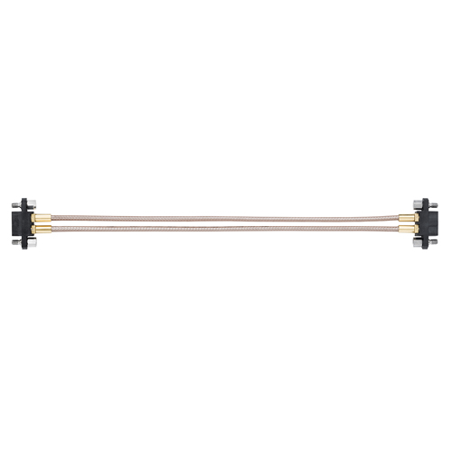 M80-FC305F1-02-0450F1 - 2 Pos. Female SIL RG178 Cable Assembly, 450mm, double-end, Jackscrews