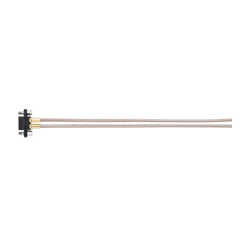 M80-FC305F1-02-XXXXL - 2 Pos. Female SIL RG178 Cable Assembly, single-end, Jackscrews