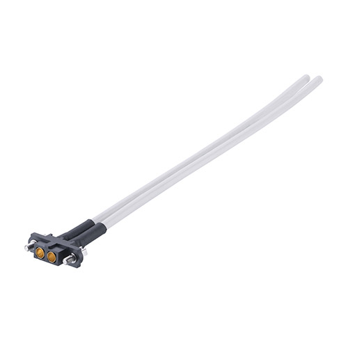 M80-FC325F1-02-0150L - 2 Pos. Female SIL 12 AWG Cable Assembly, 150mm, single-end, Jackscrew