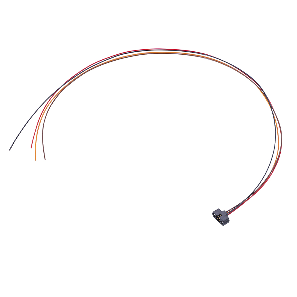 M80-MC20468M1-0450L - 2+2 Pos. Male DIL 24 AWG Cable Assembly, 450mm, single-end, Jackscrews