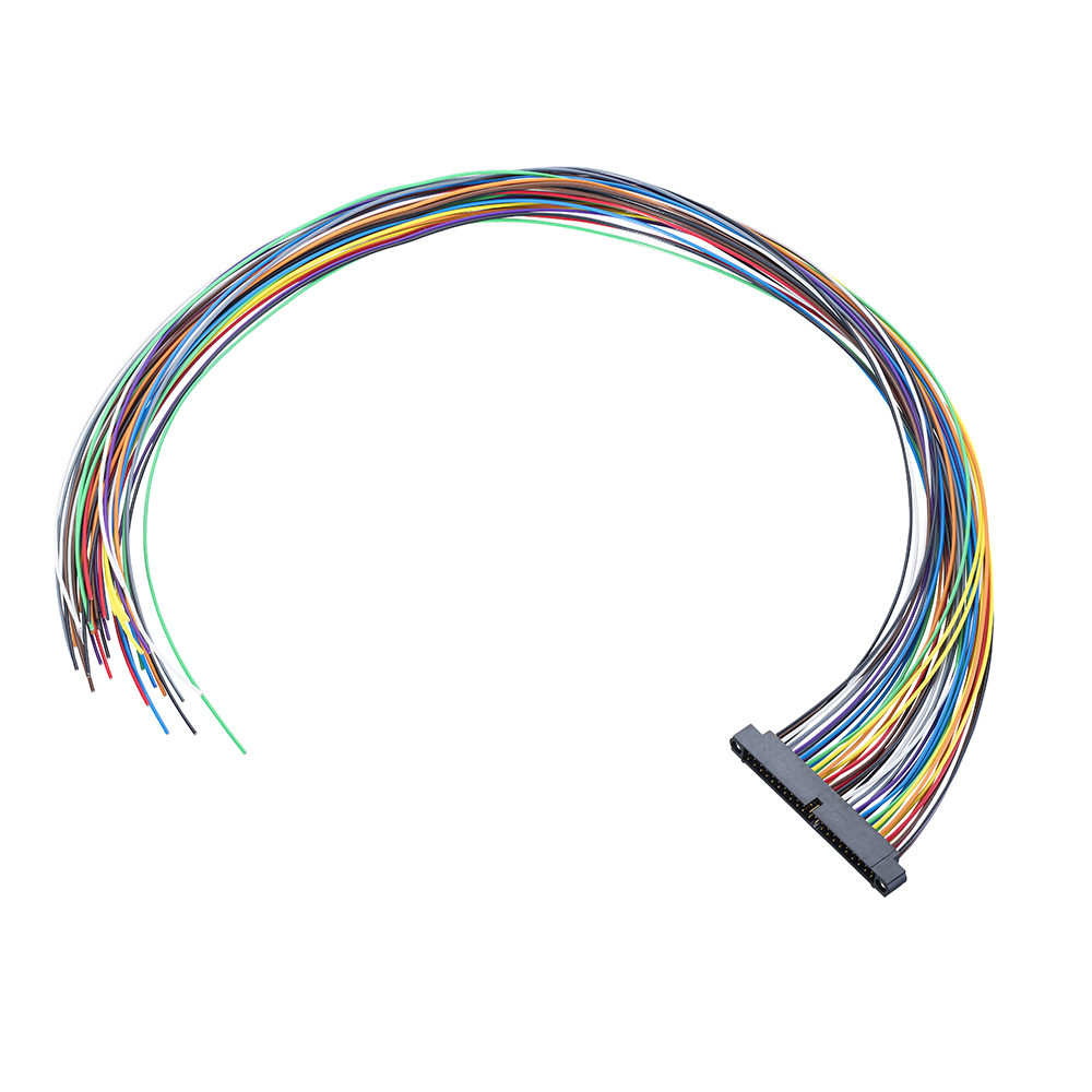 M80-MC24268M1-0450L - 21+21 Pos. Male DIL 24 AWG Cable Assembly, 450mm, single-end, Jackscrews