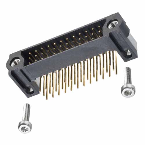 M83-LML3M7N48-0000-000 - 16 x 3-Row Male Horizontal Throughboard Conn. Jackscrews