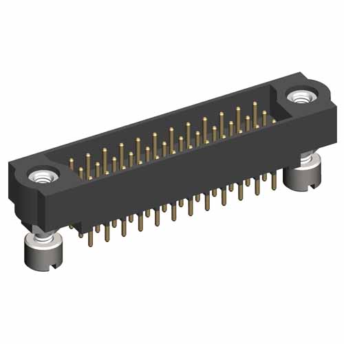 M83-LMT1M3N18-0000-000 - 6 x 3-Row Male Vertical Throughboard Conn. Jackscrews