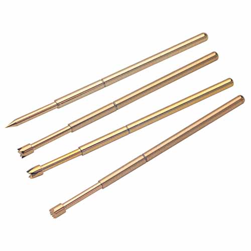 5x RECEPTACLES 5 Stück/ONE SET OF 5 pieces SPRING CONTACT PROBES SERATTED TIP 