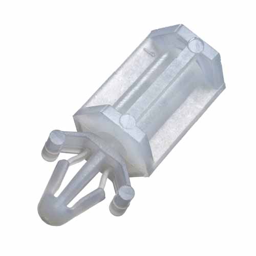 R6510F00 - 9.60mm Self-Locking Plastic Spacer/Pillar (Farnell)