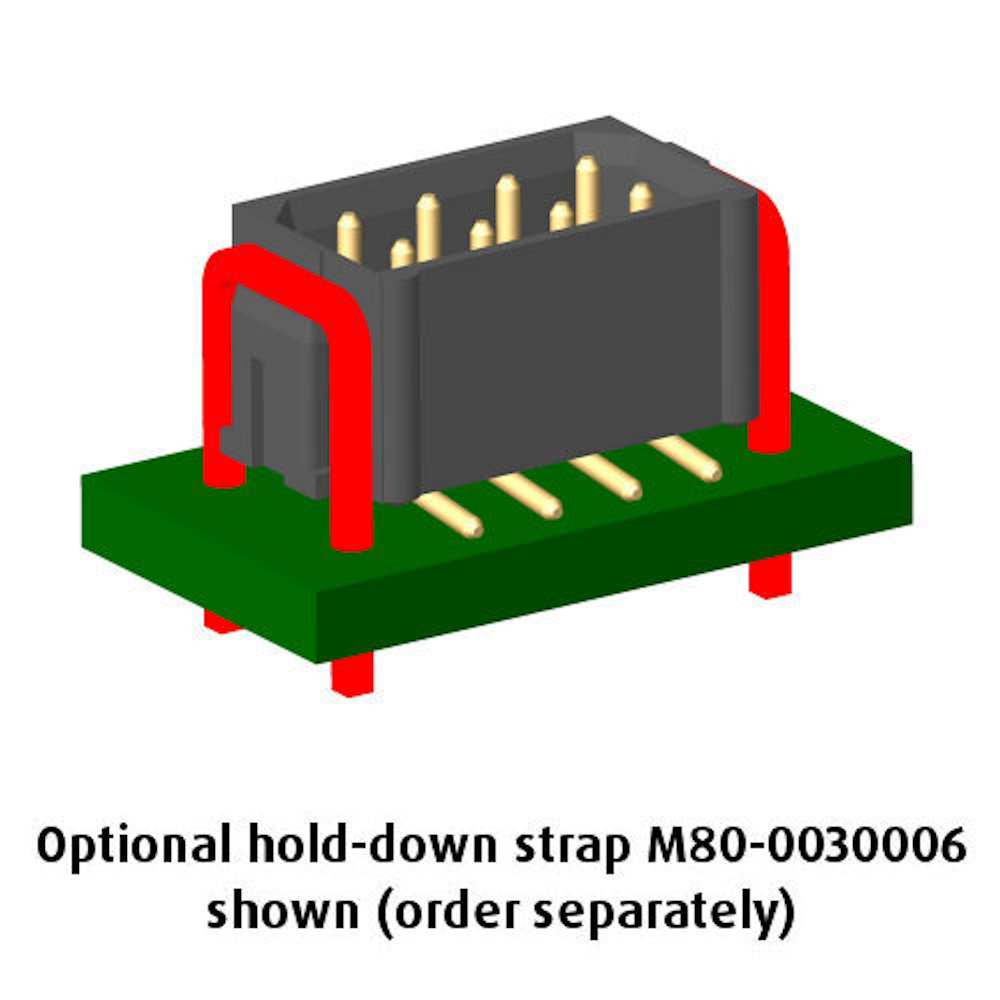 M80-8263422 - 17+17 Pos. Male DIL Vertical SMT Conn. No Latches